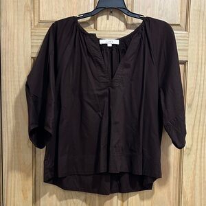 LOFT Women's Dark Brown Blouse